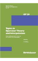 Topics in Operator Theory and Interpolation