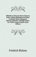 Bibliotheca Librorvm Manvscriptorvm Italica: Indices Bibliothecarvm Italiae Ex Schedis Maieri Eslingensis, Haenelii Lipsiensis, Gottlingii Ienesis, Car. Wittii, Svisqve Propriis (Latin Edition)