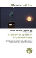 Freedom of Speech in the United States