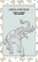 Livres à colorier - Gros caractères - Animal pour filles