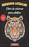 Hermosos Animales - Libro de colorear para adultos