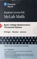 Mylab Math with Pearson Etext Access Code (24 Months) for Basic College Mathematics