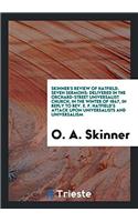 SKINNER'S REVIEW OF HATFIELD. SEVEN SERM