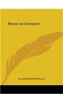Hymn as Literature (1924): (English)
