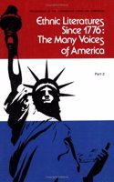 Ethnic Literatures Since 1776