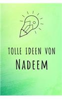 Tolle Ideen von Nadeem: Unliniertes Notizbuch mit Rahmen für deinen Vornamen
