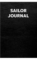 Sailor Journal: Sailor Journal with 110 Blank Lined Pages / Planner / Career / Co-Worker / Blank Line Job Gift (6 x 9 inches in size)