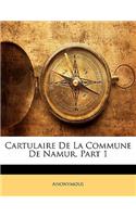 Cartulaire de La Commune de Namur, Part 1: (French)