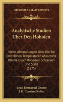 Analytische Studien Uber Den Hohofen