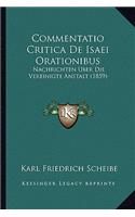 Commentatio Critica De Isaei Orationibus