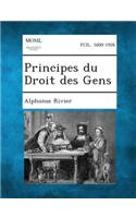 Principes Du Droit Des Gens