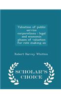 Valuation of Public Service Corporations