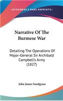 Narrative Of The Burmese War