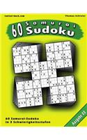 60 Samurai-Sudoku, Ausgabe 03: 60 gemischte Samurai-Sudoku, Ausgabe 03(3 60 Samurai-Sudoku)