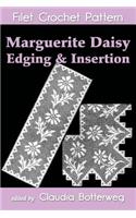Marguerite Daisy Edging & Insertion Filet Crochet Pattern