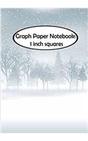 Graph Paper Notebook - 1 Inch Squares - Trees: Graph Paper, 1 Inch Squares
