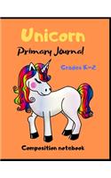 Unicorn.Primary Journal.Grades K-2. Composition notebook