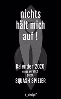 Kalender 2020 für Squash Spieler