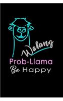 Walang Prob-llama Be Happy: Gratitude Journal for Filipina Girls Women - Cute Lllama Notebook