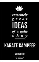 Notizbuch für Karate Kämpfer
