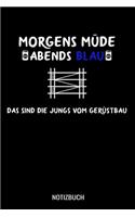 Morgens Müde abends blau das sind die Jungs vom Gerüstbau