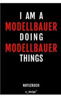 Notizbuch für Modellbauer: Originelle Geschenk-Idee [120 Seiten gepunktet Punkte-Raster blanko Papier]