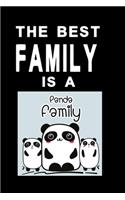 Notizbuch The best Family is a Panda Family