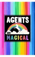 Agents Are Magical Journal Notebook: Blank Lined Ruled for Writing 6x9 120 Pages