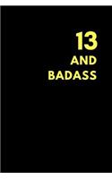 13 and Badass: Guitar Tabs Journal to Make Own Music, Birthday Gift (150 Pages)