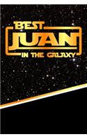 The Best Juan in the Galaxy: Journal Notebook Features 120 Pages of Lined Paper with a Matte Finished Cover. Perfect for Note Taking or Diary Entries.