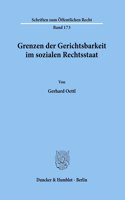 Grenzen Der Gerichtsbarkeit Im Sozialen Rechtsstaat