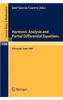 Harmonic Analysis and Partial Differential Equations: Proceedings of the International Conference Held in El Escorial, Spain, June 9-13, 1987