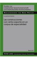 Las Construcciones Con Verbo Soporte En Un Corpus de Especialidad