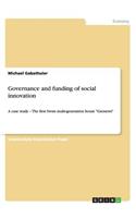 Governance and funding of social innovation