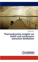 Thermodynamic insights on batch and continuous extractive distillation