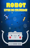 Livre à colorier Robot pour les enfants de 4 à 7 ans