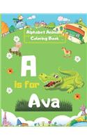 Alphabet Animals Coloring Book