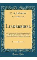 Liederbibel: Eine Sammlung Von Liedern Und Bibelspruchen Zu Rath Und Trost Fur Angefochtene Und Leidende; Zugleich Ein Handbuch Fur Seelsorger (Classic Reprint)