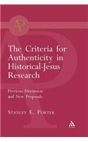 Criteria for Authenticity in Historical-Jesus Research