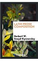 Latin prose composition