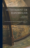 Testament De Jean Meslier