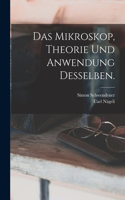 Mikroskop, Theorie und Anwendung desselben.