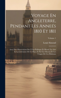 Voyage En Angleterre, Pendant Les Anneés 1810 Et 1811