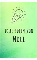 Tolle Ideen von Noel: Liniertes Notizbuch für deinen Vornamen