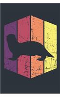 Vintage Otter Journal - Gift for Otter Lovers - Retro Otter Notebook - Otter Diary for Boys and Girls