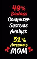 49% Badass Computer Systems Analyst 51 % Awesome Mom