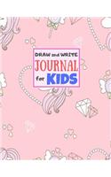 Draw and Write Journal for Kids: Cute Unicorn Matte Cover Design for Drawing, Creative Writing, Doodling, Creating Your Own Story, Illustration Book and Diary (Perfect Gift for Kids