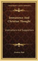 Immanence and Christian Thought