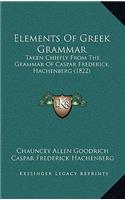 Elements of Greek Grammar