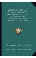 Werkzaamheden En Verrichtingen Van Het Aardrijkskundig Genootschap
